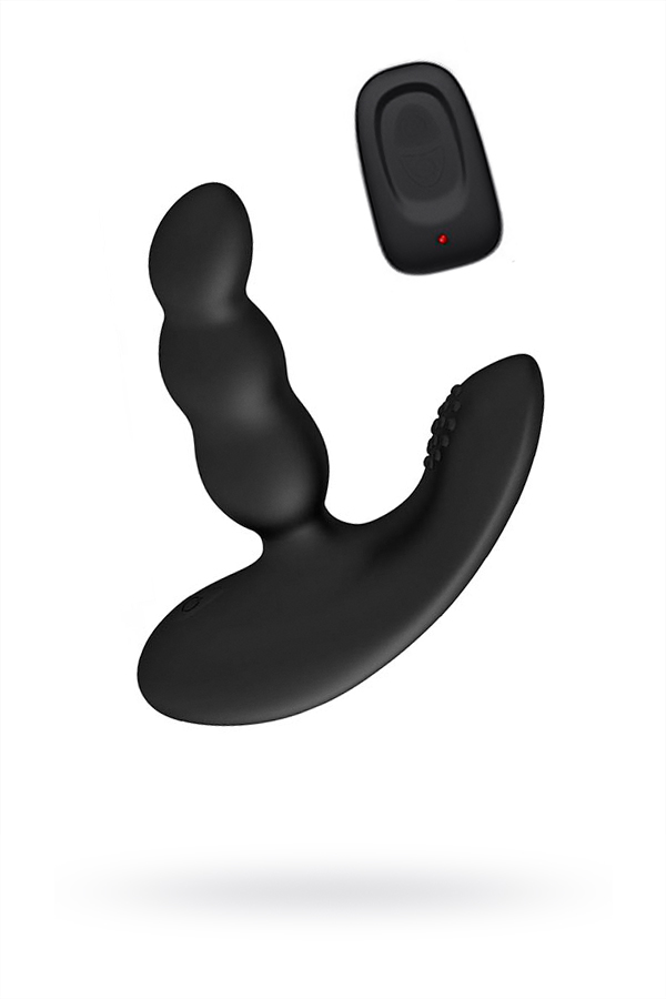 Стимулятор простаты Levett Nitos, черный, 12,5 см