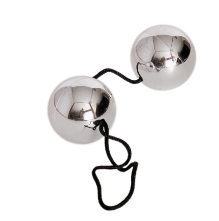 Шарики вагинальные,Серебристые, 20,5 см, Ø 3,0