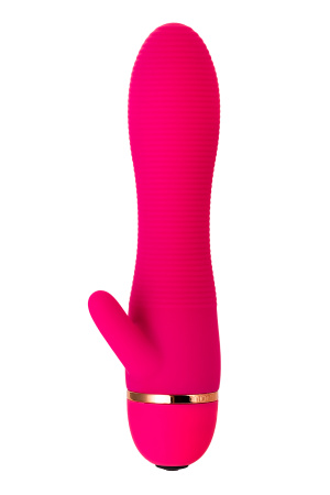 Вибратор TOYFA A-Toys, с клиторальным стимулятором, силикон, розовый, 15,0 см, Ø 3,2 см