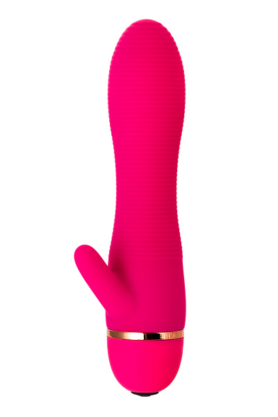Вибратор TOYFA A-Toys, с клиторальным стимулятором, силикон, розовый, 15,0 см, Ø 3,2 см