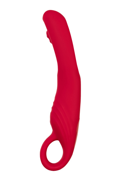 Стимулятор с двигающимся язычком Flovetta CARNATION, силикон, розовый, 18,5 см