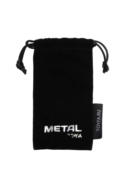 Анальный страз, TOYFA Metal, красный, с кристаллом цвета турмалин, 7,2 см, Ø2,8 см, 50 г