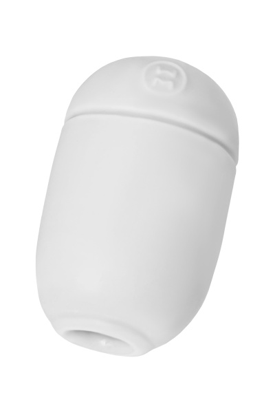 Яйцо-мастурбатор Capsule 06 PETAL, TPE, белый, 8 см (в зиплоке )