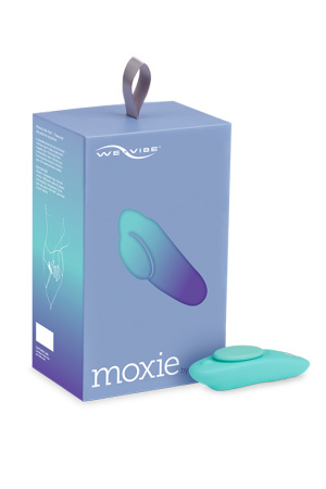 Вибратор для стимуляции клитора в трусики WE-VIBE Moxie мятный,силикон,8,5 см.