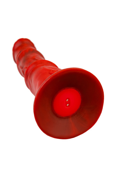 Вибратор Black&Red by Toyfa Monster Rex, силикон, красно-черный, 24,5 см