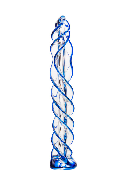 Фаллоимитатор Sexus Glass,стекло, прозрачный, 18,5 см