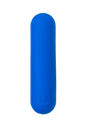 Вибропуля A-Toys NEP, силикон, синий, 8 см