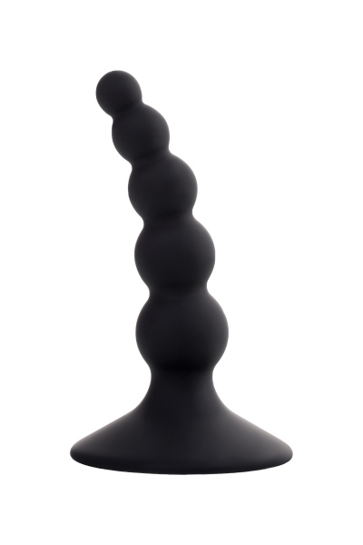 Анальная втулка  TOYFA POPO Pleasure Bootes, силикон, черная, 10 см, Ø 2,5 см