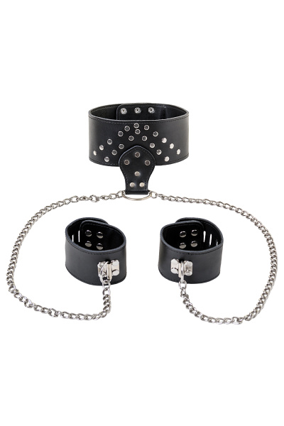 Ошейник с наручниками TOYFA Theatre