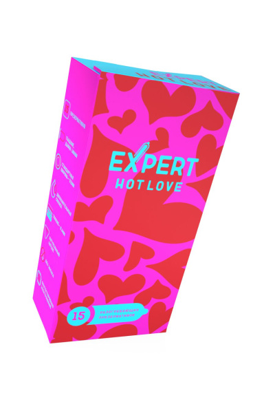 Презервативы EXPERT Hot Love, с разогревающим эффектом, 15 шт