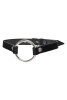 Чокер с круглым кольцом, модель 1 Pecado BDSM, натуральная кожа, черный