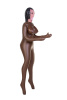Кукла надувная TOYFA Dolls-X MICHELLE, негритянка, с тремя отверстиями, 160 см
