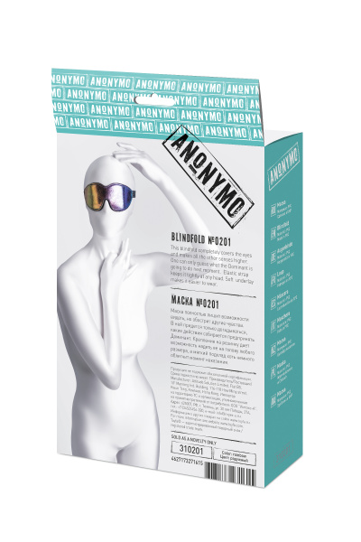 Маска Anonymo.PVC, принт, 27,5 см