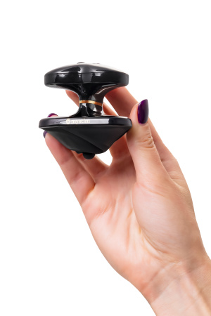 Вибратор Mystim Heart ́s Desire с электростимуляцией, силикон, черный, 6,7 см