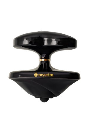 Вибратор Mystim Heart ́s Desire с электростимуляцией, силикон, черный, 6,7 см