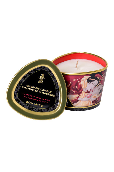 Массажная свеча Shunga, Клубника и шампанское, 170 мл