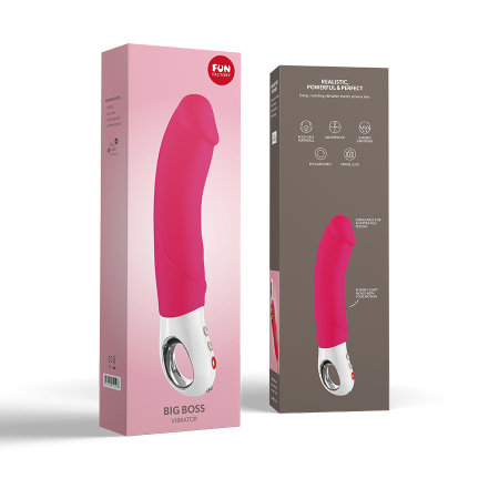 Вибратор Fun  Factory  Big Boss G5, силикон, розовый 23 см
