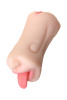 Мастурбатор реалистичный (рот и вагина) TOYFA Juicy Pussy Fruity Tongue