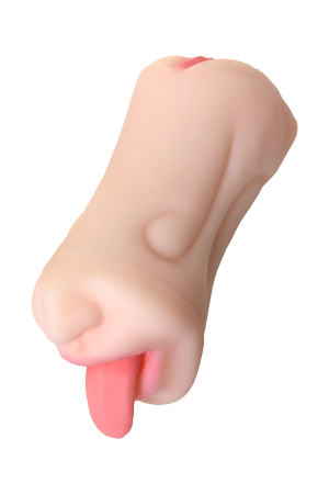 Мастурбатор реалистичный (рот и вагина) TOYFA Juicy Pussy Fruity Tongue