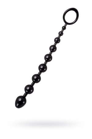Цепочка анальная TOYFA A-Toys, черная, 23,2 см, Ø 2,7