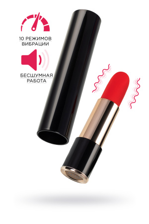 Минивибратор  TOYFA L'EROINA  Merlo, ABS пластик, черный, 10,5 см