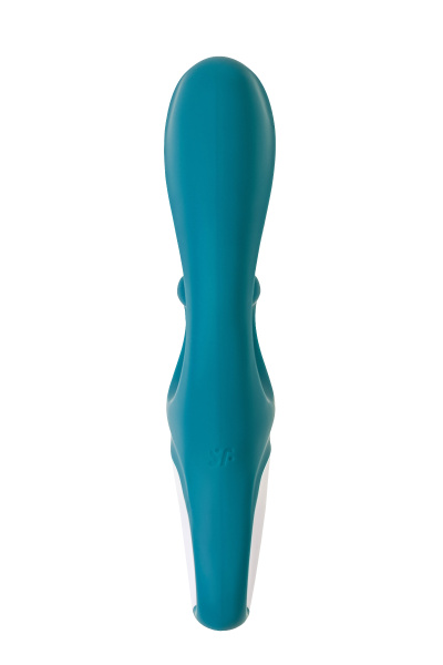 Нереалистичный вибратор Satisfyer Hug me, синий
