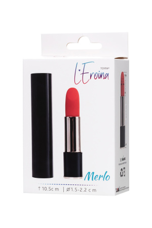 Минивибратор  TOYFA L'EROINA  Merlo, ABS пластик, черный, 10,5 см