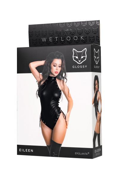 Боди Glossy Eileen из материала Wetlook, XL