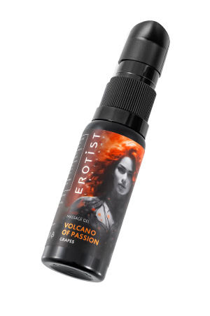 Гель Erotist с эффектом вибрации VOLCANO OF PASSION: GRAPES (со вкусом виноград), 25 мл