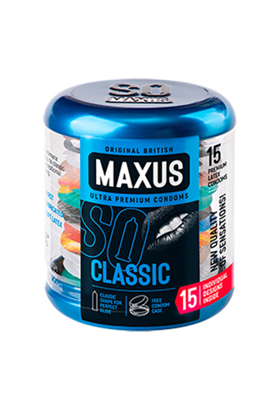 Презервативы Maxus №15,классические в  кейсе