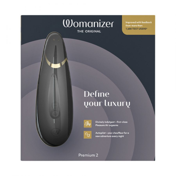 Бесконтактный клиторальный стимулятор Womanizer Premium 2,черный