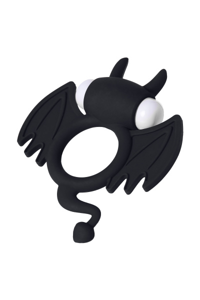 Эрекционное   кольцо на пенис  JOS COCKY DEVIL, черный, 8,5 см